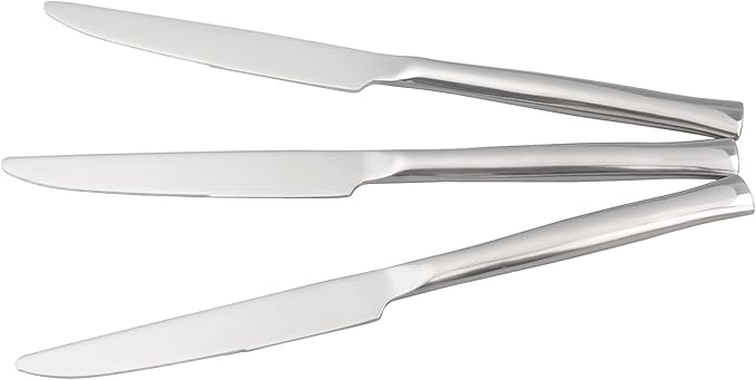 Idomy 12-Piece Stainless Steel Kitchen Dinner Knife, Stainless Steal Steak Knives