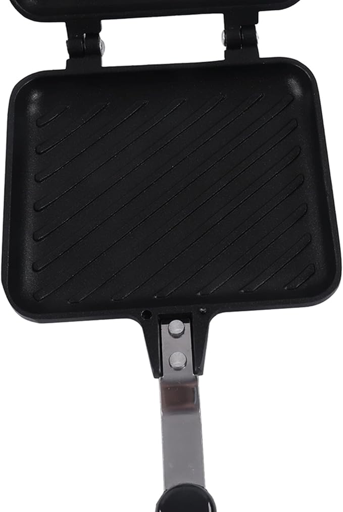 Shipenophy Hot Sandwich Maker, Sandwich Baking Pan Breakfast Double Sided Frying Flat Bottom Nonstick Panini Maker, Hot Dog Toaster, Double Sided Frying Pan Kitchen Appliances and Cookware