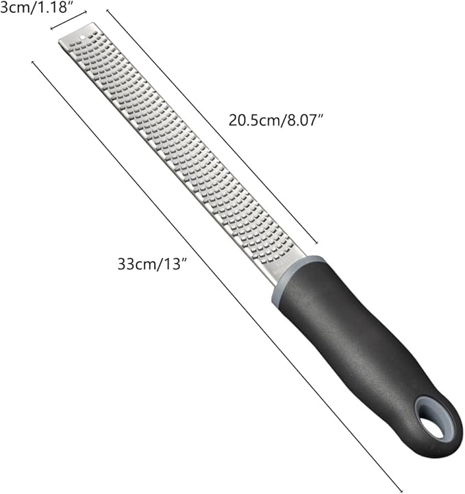 Lemon Zester Cheese Grater 304 Grade Zester for Citrus Chocolate Parmesan Vegetables (Fine Grater)