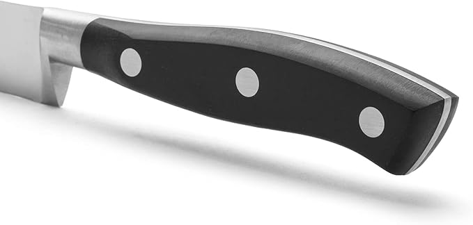 Arcos Forged Riviera Series - Sole/Fish Knife 7" - Nitrum Stainless Steel Blade - Polyoxymethylene (POM) Black Handle - Silver - Professional Cut and Durability