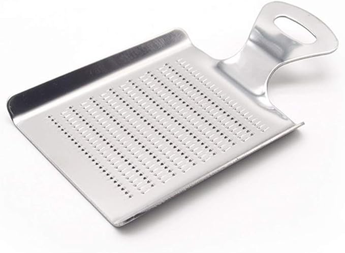 Stainless Steel Ginger Grater, Lemon Zester Cheese Grater Nutmeg Grinder Wasabi Garlic Grinding Tools for Vegetable Ginger Wasabi Sushi Sashimi Mini Size Food, Grate (Silver_2)