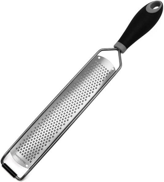 LIFKOME Stainless Steel Fruit Grater Multipurpose Zester for Cheese Vegetables and Citrus Easy to Clean Shredder with Storage Loop for Home Kitchen Use