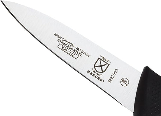 Mercer Culinary M22003 Millennia Black Handle, 3.5-Inch, Paring Knife