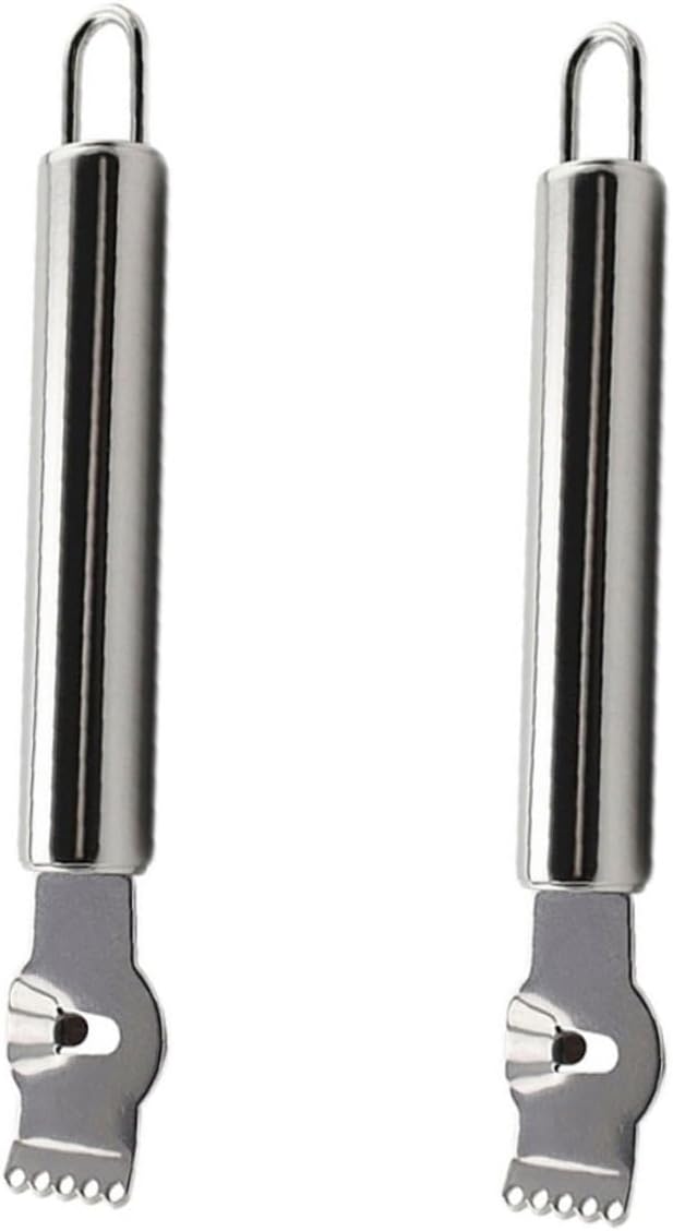 2pcs Lemon Zester Grater Stainless Steel Fruit Vegetable Slicer for Zesting Peeling Citrus Scraping Tool for Kitchen Restaurant Home