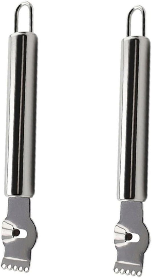 2pcs Lemon Zester Grater Stainless Steel Fruit Vegetable Slicer for Zesting Peeling Citrus Scraping Tool for Kitchen Restaurant Home