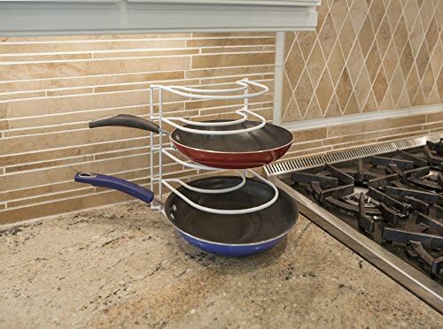 GRAYLINE 40210, Frying Pan Sorter, White