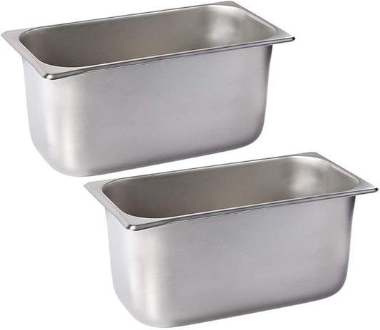 Winco 1/3 Size Pan 6" (NSF) (Set of 2)