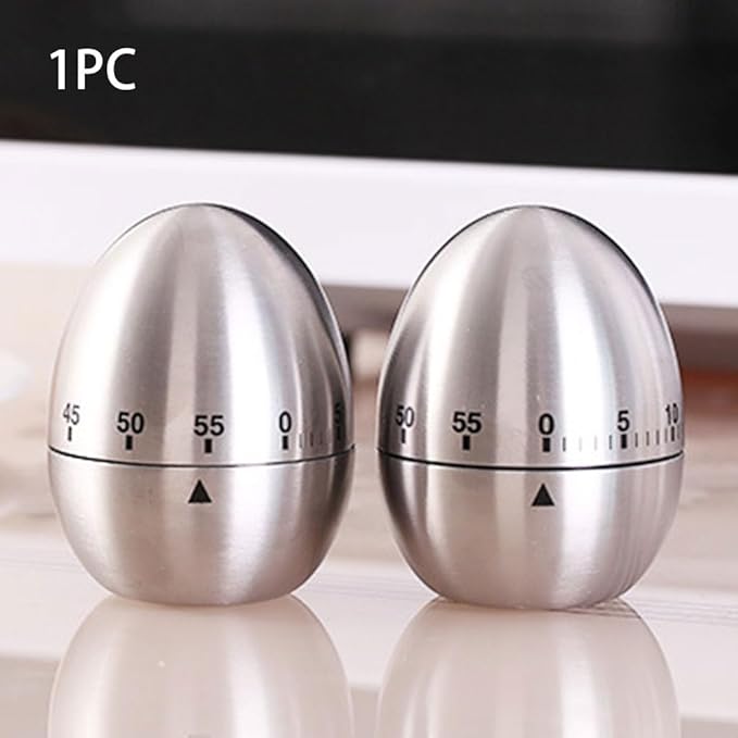 60 Minute Mechanical Kitchen Timer, Wind-Up Design, No Batteries Needed, Perfect for Boiling Eggs & Kitchen Tasks, Cooking Essential Tool