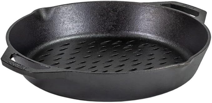 Lodge 12" Cast Iron Dual Handle Grill Basket (Pack of 3)