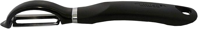 IMUSA USA Easy to Use Manual Chef Vegetable and Fruit Peeler, Black