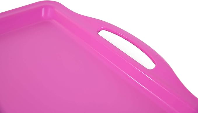 Mintra Home Durable Serving Tray - (6pk, Purple) Unbreakable, Breakfast, Cafeteria, Fast Food, Handles