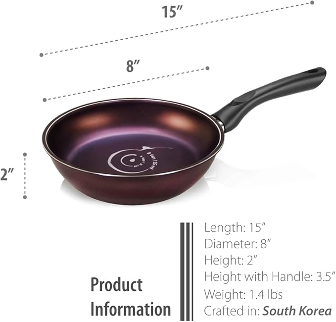 TECHEF - Art Pan Collection, 8-in Nonstick Frying Pan, Made in Korea (Frying Pan 8-in)