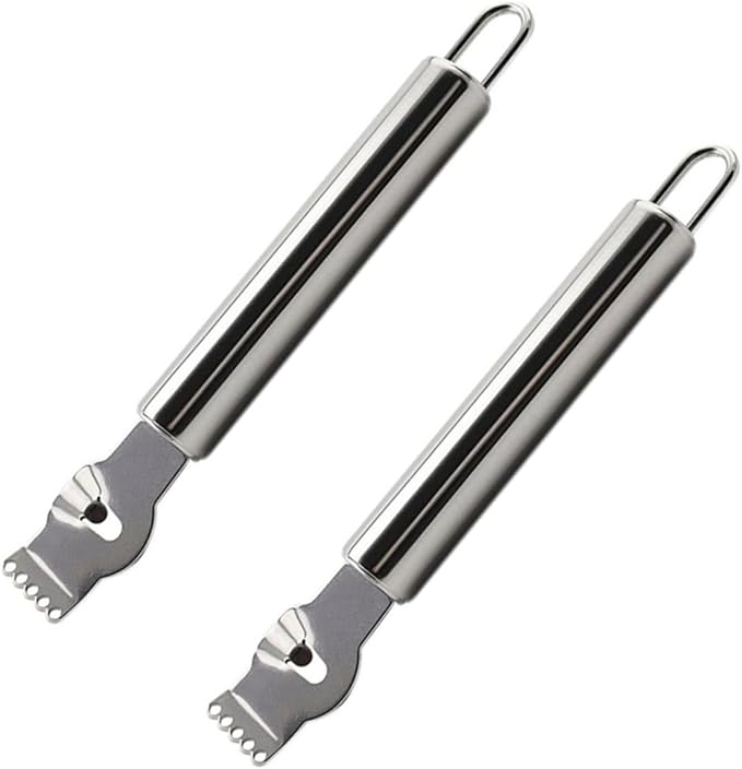 2pcs Stainless Steel Lemon Grater Zester Multi-function Fruit and Vegetable Peeler for Lemon Orange Citrus Peeling Kitchen Tool for Home Restaurant