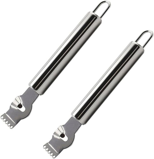 2pcs Stainless Steel Lemon Grater Zester Multi-function Fruit and Vegetable Peeler for Lemon Orange Citrus Peeling Kitchen Tool for Home Restaurant