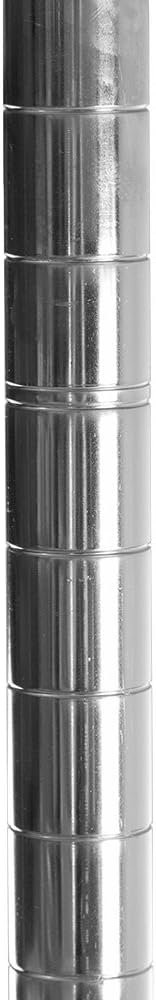 Shelving Inc. 12" d x 18" w Chrome Wire Shelving with 2 Tier Shelves, Weight Capacity 800lbs Per Shelf