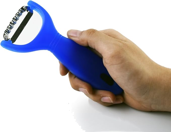 Handle Papaya Shredder Tool Stainless Steel Blade Vegetable Slicer for Salads Salad Maker Fast & Easy carrots potatoes beets cucumber (Small Plastic Handle)