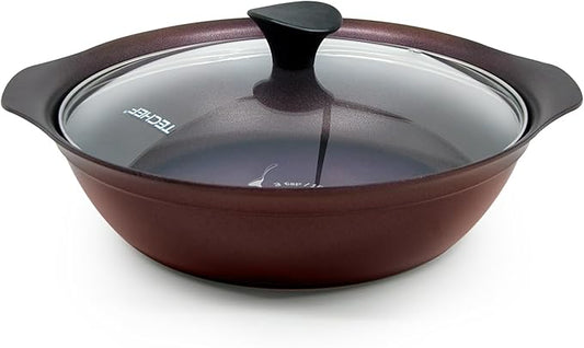 TECHEF - Art Pan Collection, Soup Pot With Glass Lid, Made in Korea (3.7-quart)