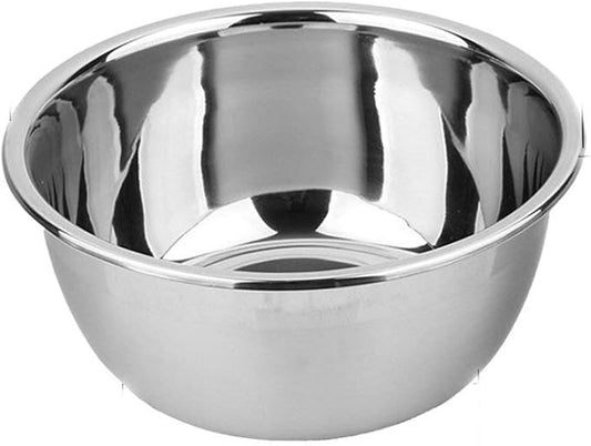 meleg otthon Stainless Steel Bowl,1.5QT Salad Bowl,Metal Bowls,Stainless Steel Basin, Deeper Edge Mirror Finish Dishwasher Safe bowl (S)…