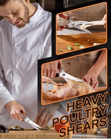 Knife Set with Block, 16 Pcs Stainless Steel Kitchen Knife Set with Sharpener & Wooden Block, Knife Block Set with Wood Handle, Chef, Santoku, Bread, Utility, Paring & Carving Fork Knife, Brown