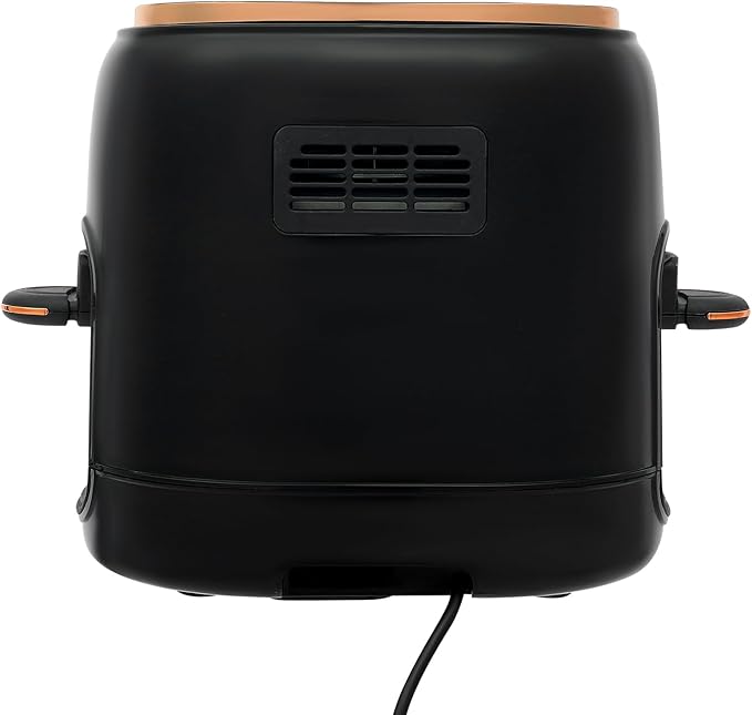 banborba Air Fryer, 900W 4.23QT Glass Air Fryer, Smart Compact Airfryer with Digital Display, 140℉-374℉ Adjustable Temperature, 120 Min Timer, for Cakes, Chicken Wings, Fish, Meat, Shrimp, Vegetables