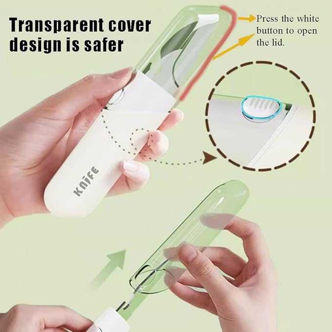 Multifunctional Stainless Steel Fruit Knife Peeler,Outdoor Portable 5 in 1 Double Sided Paring Cutting Knifes,Potato Digging Knife Travel Pocket Bottle Opener for Travel, Camping, Kitchen
