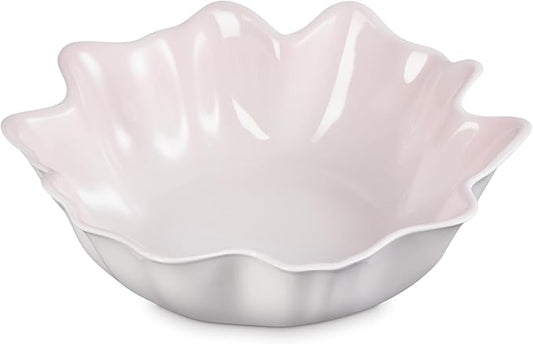 Le Creuset Stoneware Iris Serving Bowl, 15", Shell Pink