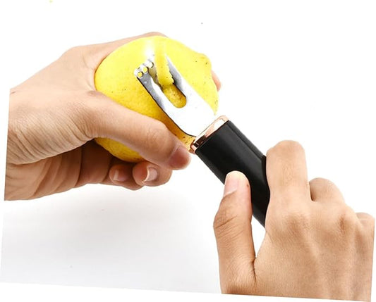 IMIKEYA Stainless Steel Lemon Grater Protective Cleaning Brush Multipurpose Fruit Grater for Kitchen for Citrus Peeling and Slicing Random Color
