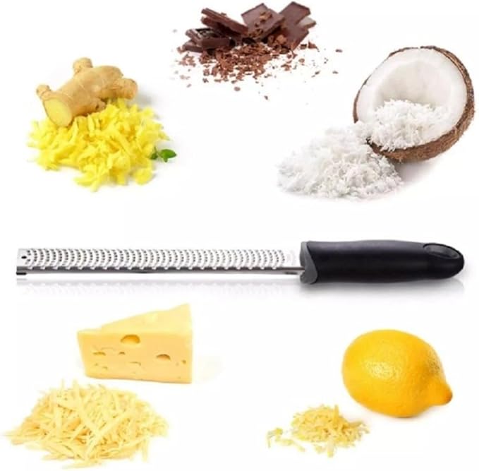 Stainless Steel Cheese & Citrus Zester – Lemon Grater Food Tool
