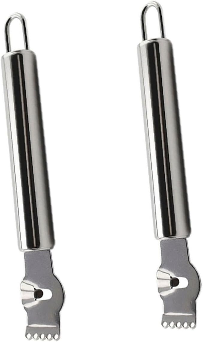 2pcs Multi-functional Lemon Zester Citrus Peeler Stainless Steel Grater for Home