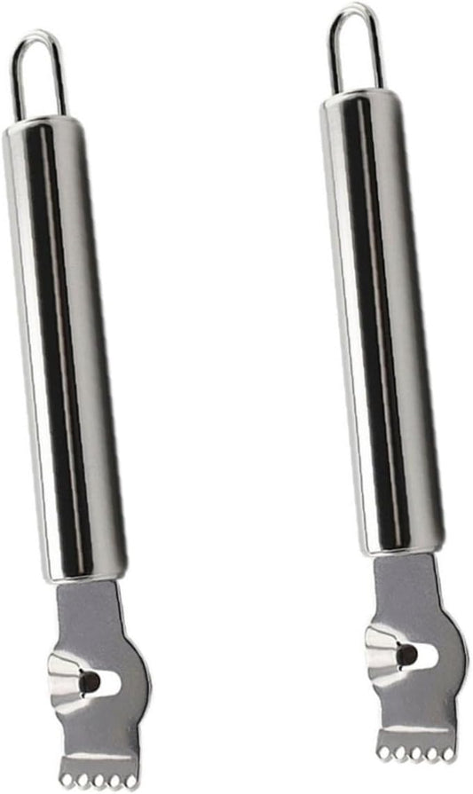 2pcs Multi-functional Lemon Zester Citrus Peeler Stainless Steel Grater for Home