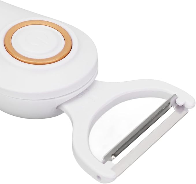 Kitchen Vegetable Peeler, potato peeler, Electric Peeler Handheld USB Rechargeable Fruit Vegetables Peeler with 3 Cutter Heads Kitchen Gadgets for Apples, Potato, Carrots, Cucumber