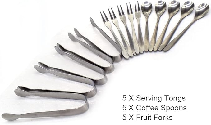 Cheese Butter Spreader Knife Set, Charcuterie Board Accessories Utensils,Stainless Steel with Walnut Wood Handel, Mini Serving Tongs Spoons Forks Set