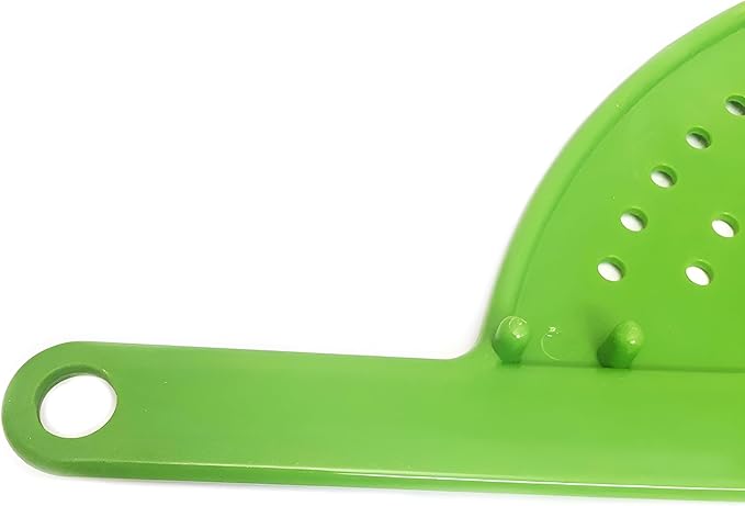 Handheld 13" Pot Strainer – Food Strainer for Pasta, Vegetables & More – BPA-Free Plastic with Anti-Slip Pegs – Fits Most Pots and Pans (2)