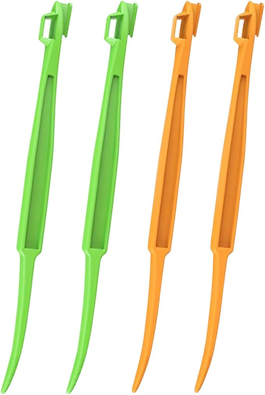 Orange Peeler Tool, 4 Pcs Plastic Citrus Peelers for Fruit Lemon Mango Banana