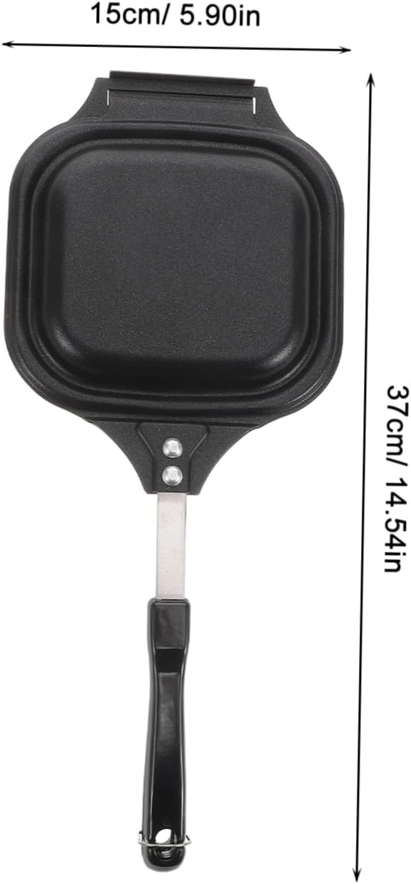 Sandwich Press Stovetop Double Side Grilled Pan Sandwich Baking Tray Detachable Pan for Camping Sandwichmaker