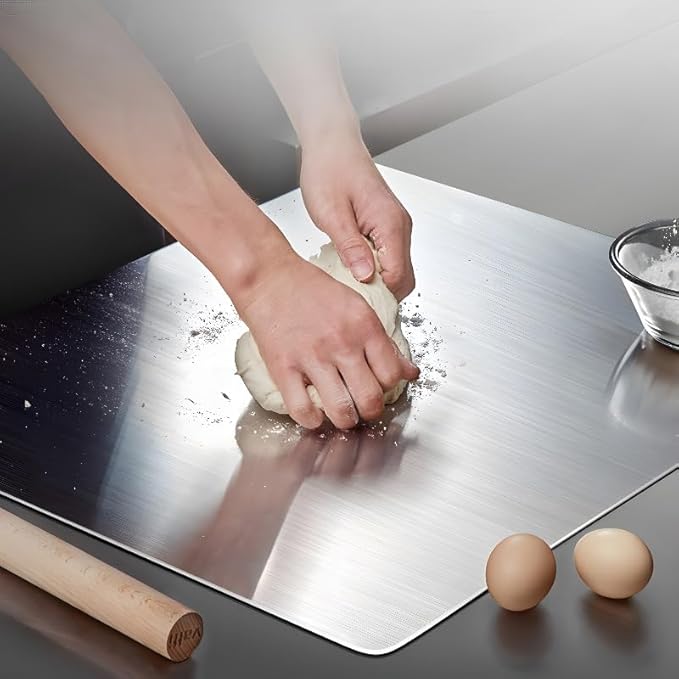 Cutting Board 316 Stainless Steel,Cutting Boards for Kitchen,Chopping Board,Large Cutting Board for Chopping Meat,Vegetables,Fruits,Cheese (19.69 * 19.69in)