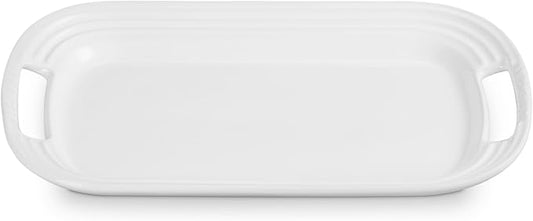 Le Creuset Stoneware Serving Platter, 14 in., White