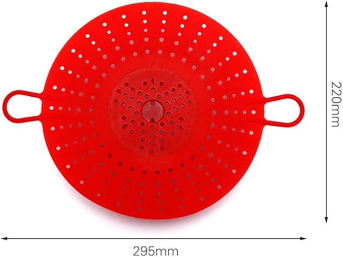 Silicone Vegetable and Food Steamer Basket,Good Grips Silicone Steamer for Instant Pot-8.5 in,Red