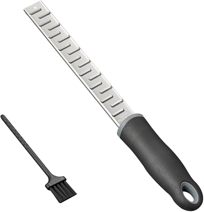 Lemon Zester Cheese Grater 304 Grade Zester for Citrus Chocolate Parmesan Vegetables (Horizontal slicing)