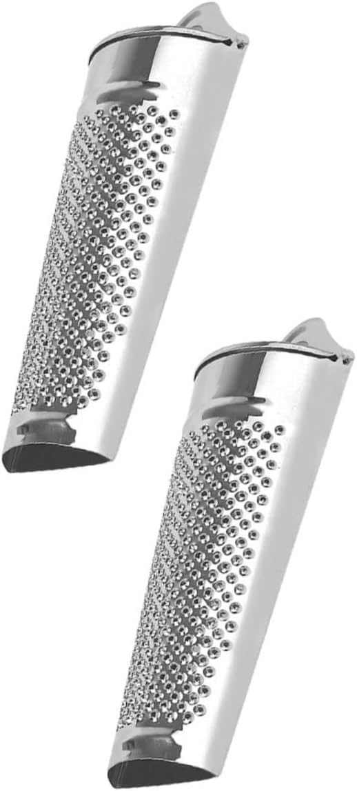 Cabilock 4pcs Stainless Steel Ginger Zesters and Vegetable Graters for Kitchen Use Multi-functional Graters for Cheese Garlic Spices and More Compact Design Comfortable Grip