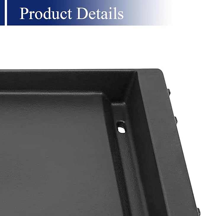 Shengyongh CC7599 (1-Pack) 18.7" L Cast Iron Griddle for Weber Genesis II Grills & II LX 300/400/600 Series, Cast Iron Griddle Plate for Weber GS4 Genesis II Griddle Insert, Replacement Parts for G