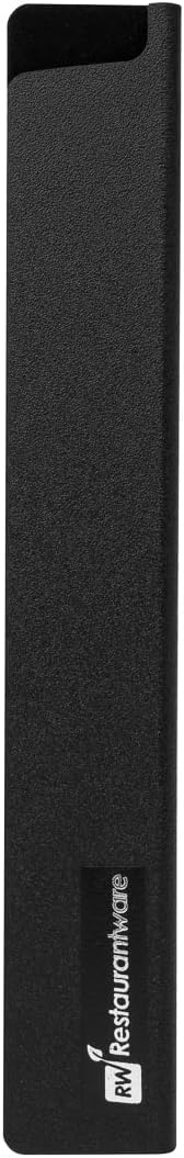Restaurantware-Sensei 10 x 1.5 Inch Knife Sleeve, 1 Knife Protector - Fits Bread Knife, Felt Lining, Black Plastic Knife Blade Guard, Durable, Cut-Proof