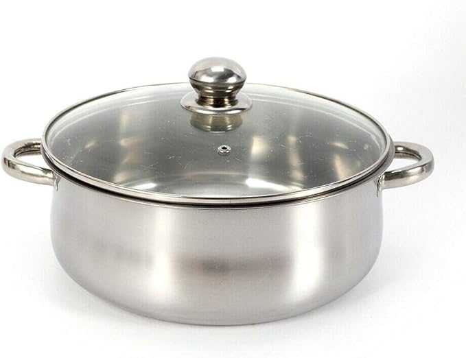 5 Tier Food Steamer,Stainless Steel Steamer for cooking,26/28/30cm Steamer Pot,Steamer Cooker Cookware with Glass Lid and Steamer Basket for Cooking Food (28cm)