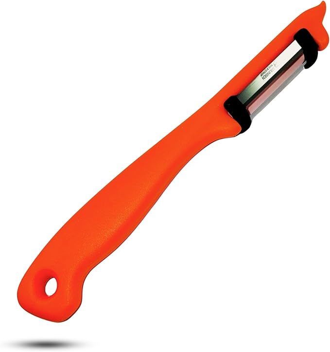 German Steel Double Blade Peeler, Effortless Precision, Ergonomic Handle, Bioalien Market Solingen Peeler DUO