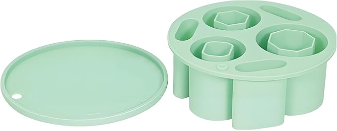 Ice Cube Trays for Stanley Cup 20 30 40 OZ Tumbler Ice Mold Heart Shape Silicone Ice Cube Tray with Lid, Stanley Ice Mold and Maker Ice Cube for Cocktails, Whisky, Juice (Other, Green)