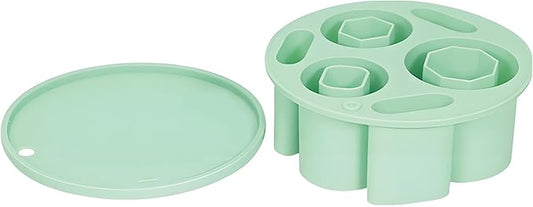 Ice Cube Trays for Stanley Cup 20 30 40 OZ Tumbler Ice Mold Heart Shape Silicone Ice Cube Tray with Lid, Stanley Ice Mold and Maker Ice Cube for Cocktails, Whisky, Juice (Other, Green)