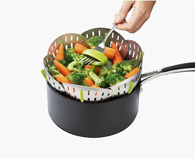 Joseph Joseph - 45033 Joseph Joseph Bloom Stainless-Steel Steamer Basket Folding, One-Size