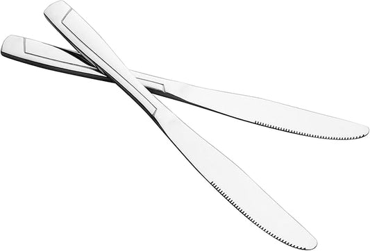 Cand Stainless Steel Dinner Knives, Set of 16, Flatware Table Knife Set