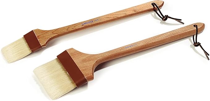SPARTA 4037100 Boarhair Pastry Brush, Basting Brush with Wide Boar Bristles,16.25"L x 4"W, Wood Handle