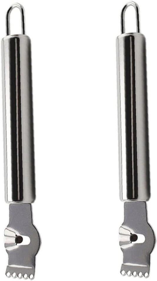 LIFKOME 2pcs Stainless Steel Fruit Zesters Multi-functional Citrus Peeler for Lemon Orange and Potato Grating Easy Storage Hanging for Baking and Cooking